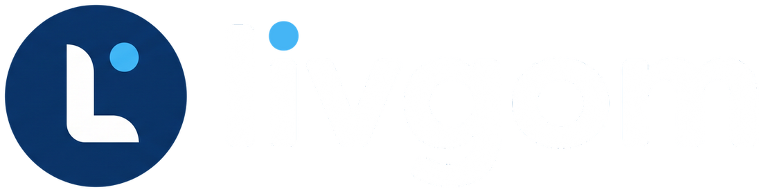 Livgom logo (white)